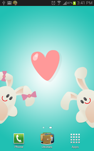 Cute Lovers Live Wallpaper