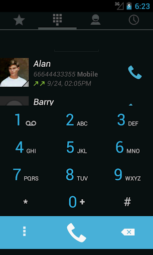 Swipe Dialer KitKat Dark Theme