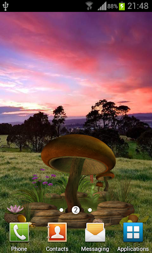 3D Mushroom Live Wallpaper