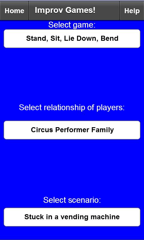 Improv Games Screen 2