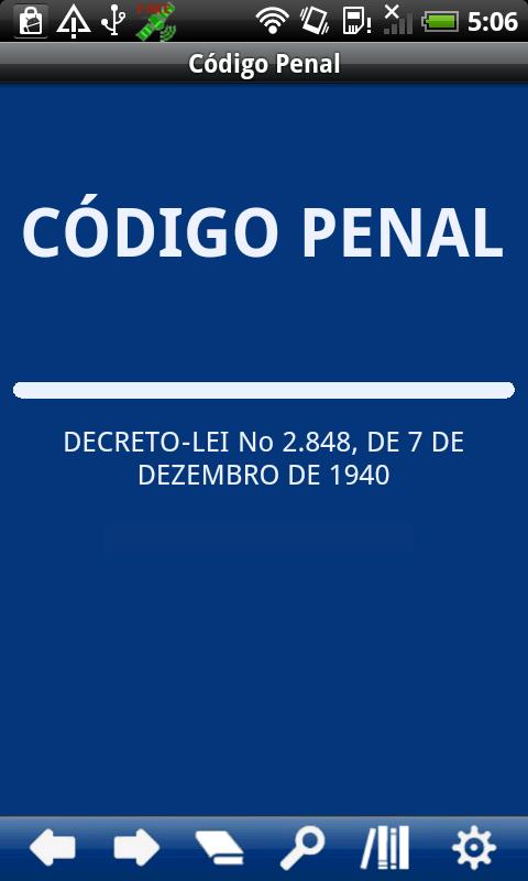 Android application Brazilian Penal Code screenshort