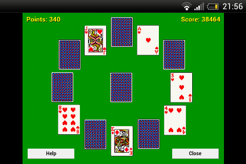 Android application Clock Solitaire screenshort
