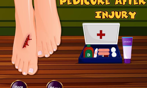 Pedicure After Injury - Girls