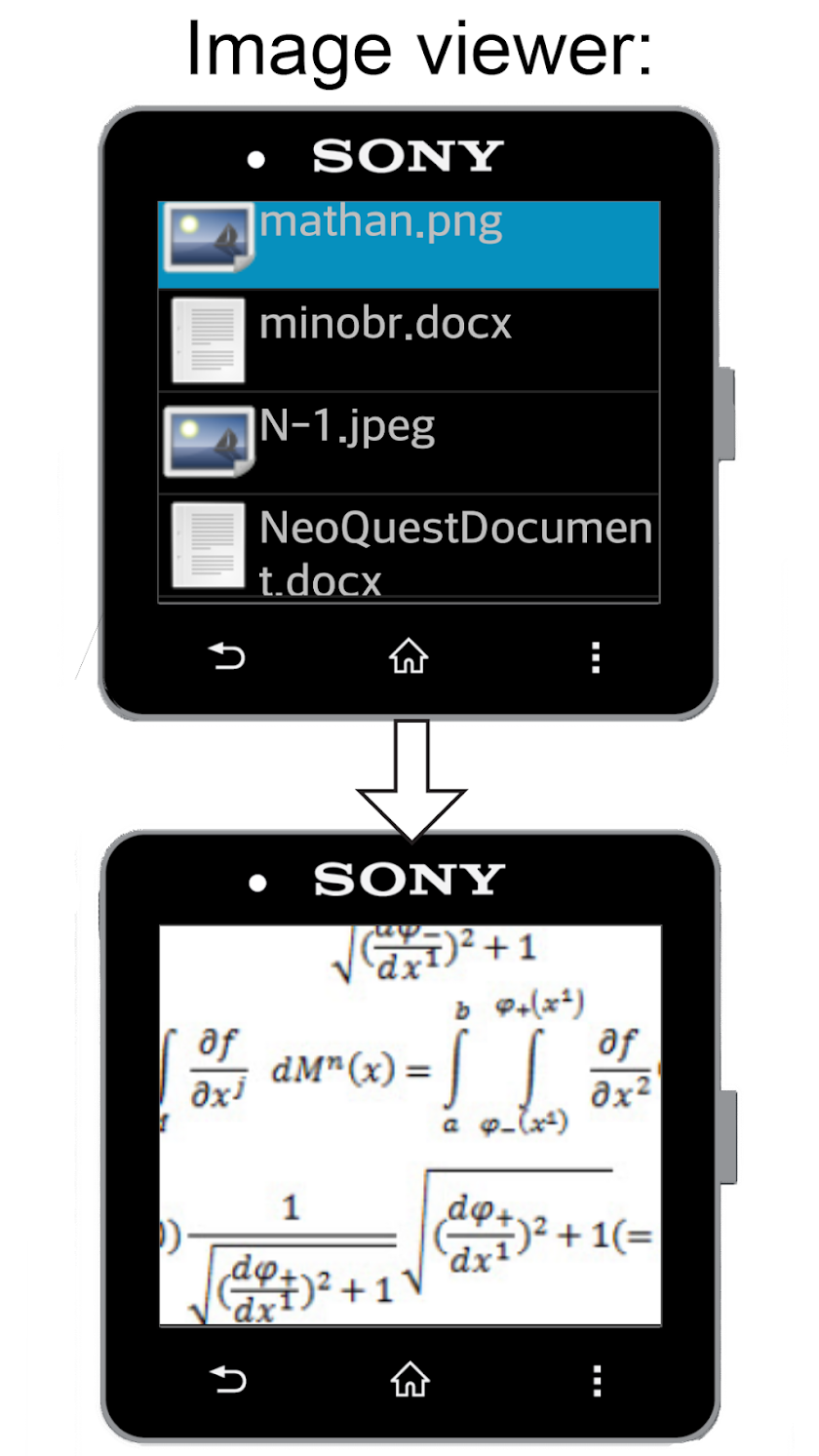 SmartViewer+ for SmartWatch 2 Screen 2