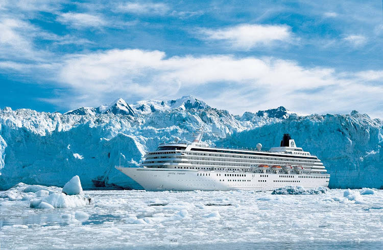 Explore the beauty of Glacier Bay, Alaska, aboard Crystal Symphony.