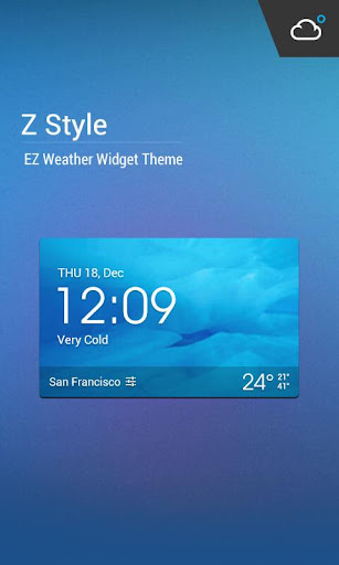精美桌面小部件，輕鬆天氣，每日天氣報告，Z style