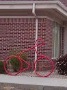 Red Bike Sculpture
