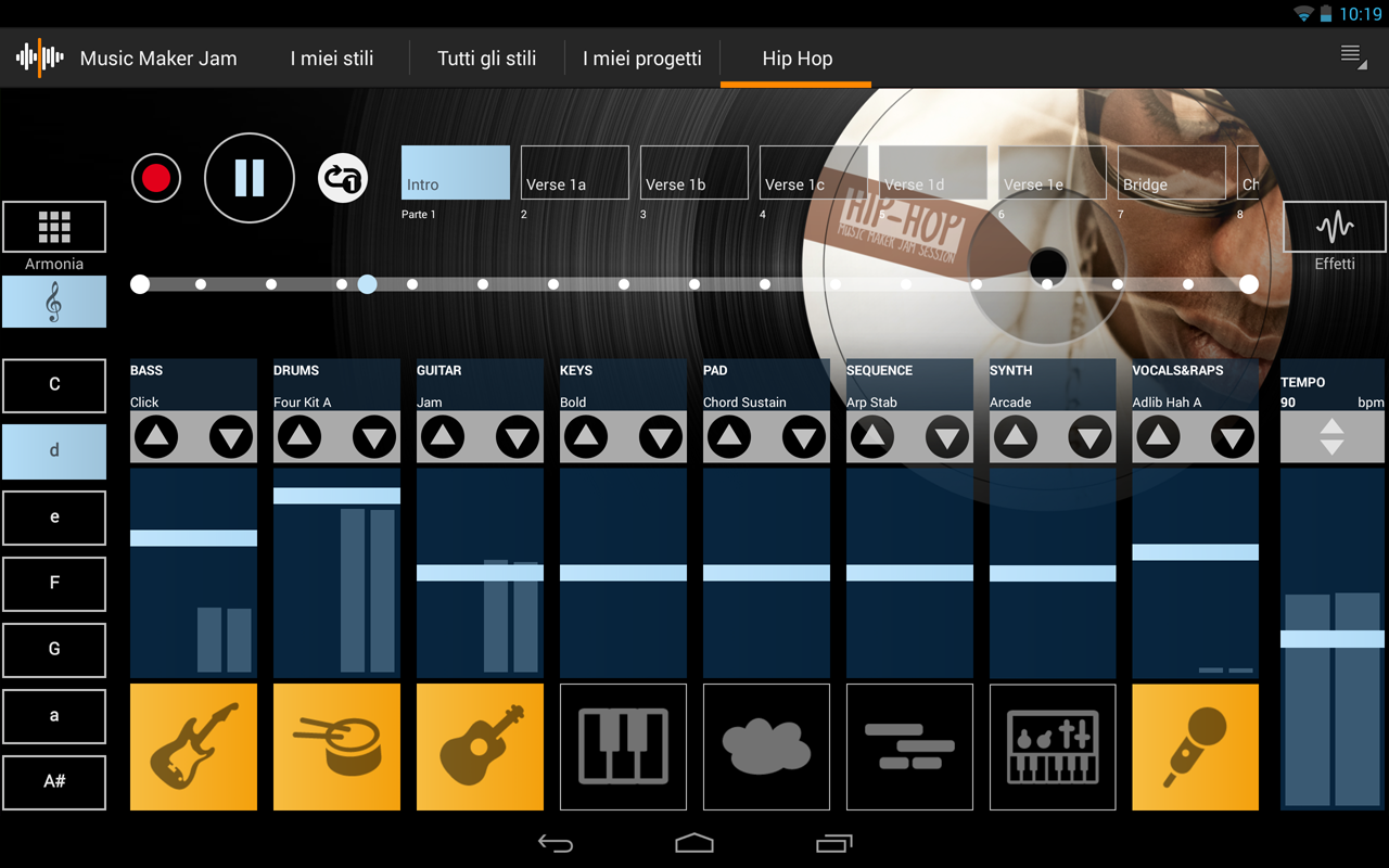  Android   Music Maker Jam, crea musica a livelli professionali gratuitamente!