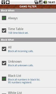 Gang Filter - call block - screenshot thumbnail