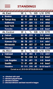 Baseball Pocket Sked - Rangers Screenshots 16