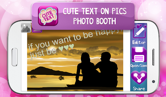 Cute Text on Pics Photo Booth Screenshots 1