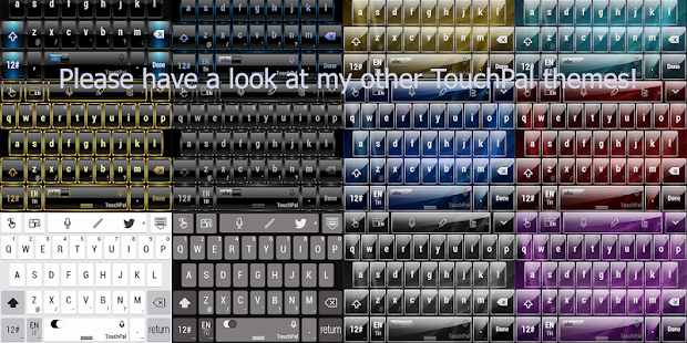 【免費個人化App】TouchPal Frame Blue skin-APP點子