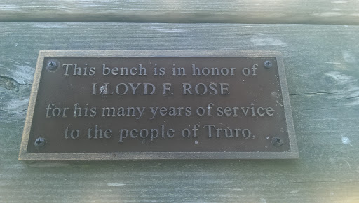 Lloyd F Rose Memorial Bench