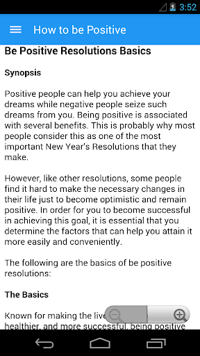 How to be Positive