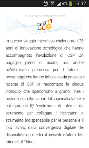 CSP 25 anni