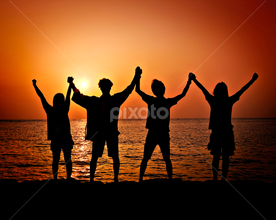 Friends by Dale Frazier - People Family