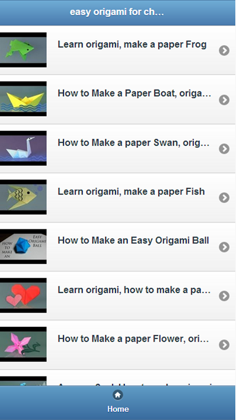 easy origami for childrenのおすすめ画像1