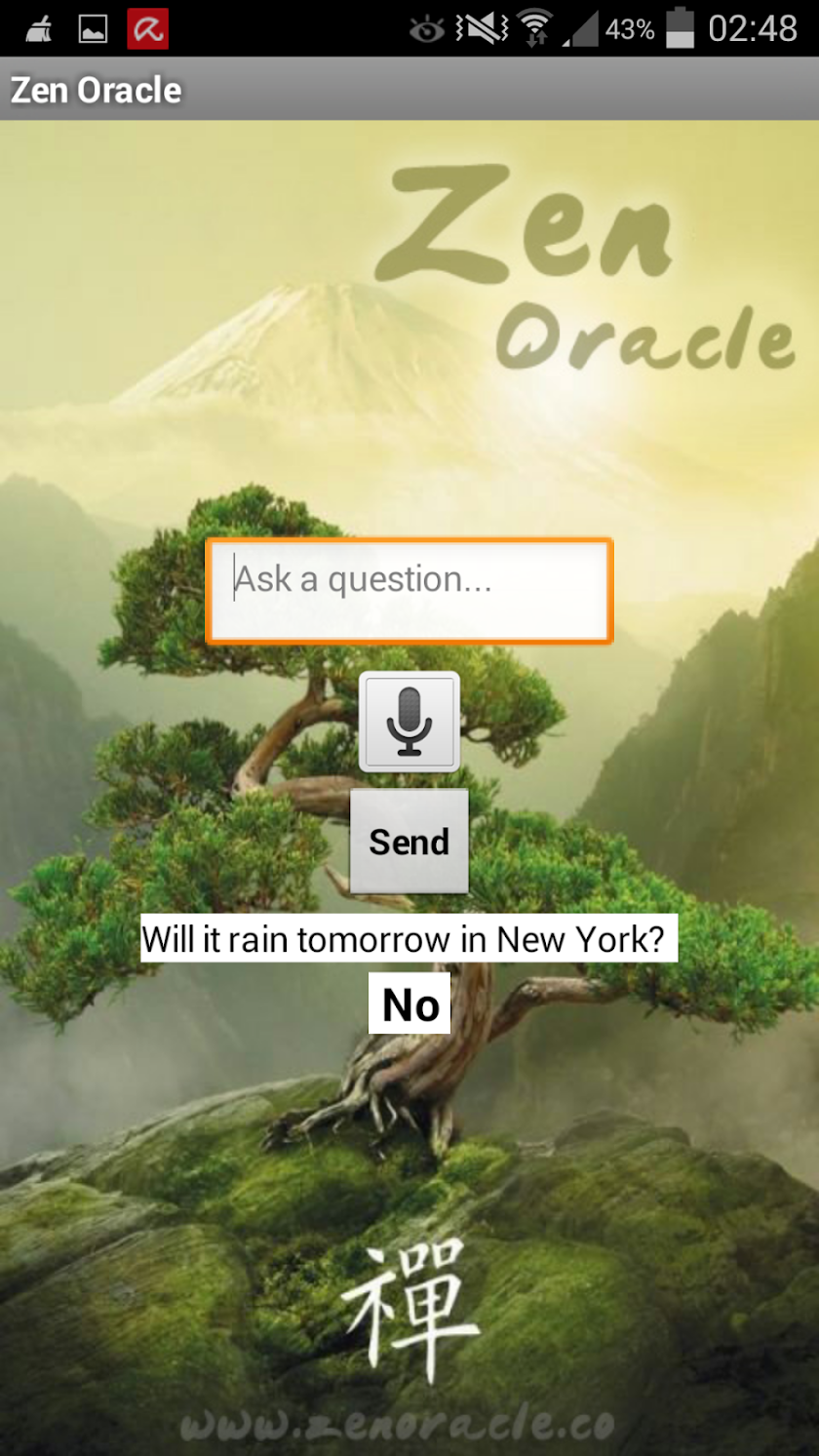 Zen Oracle Screen 2