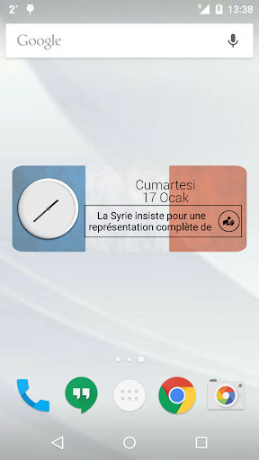 France Clock RSS Widget