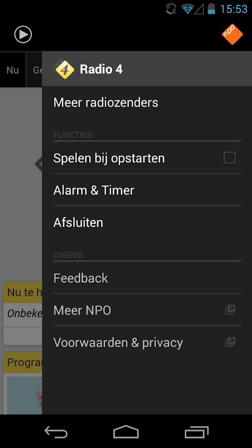 Npo radio 4 android apps on google play