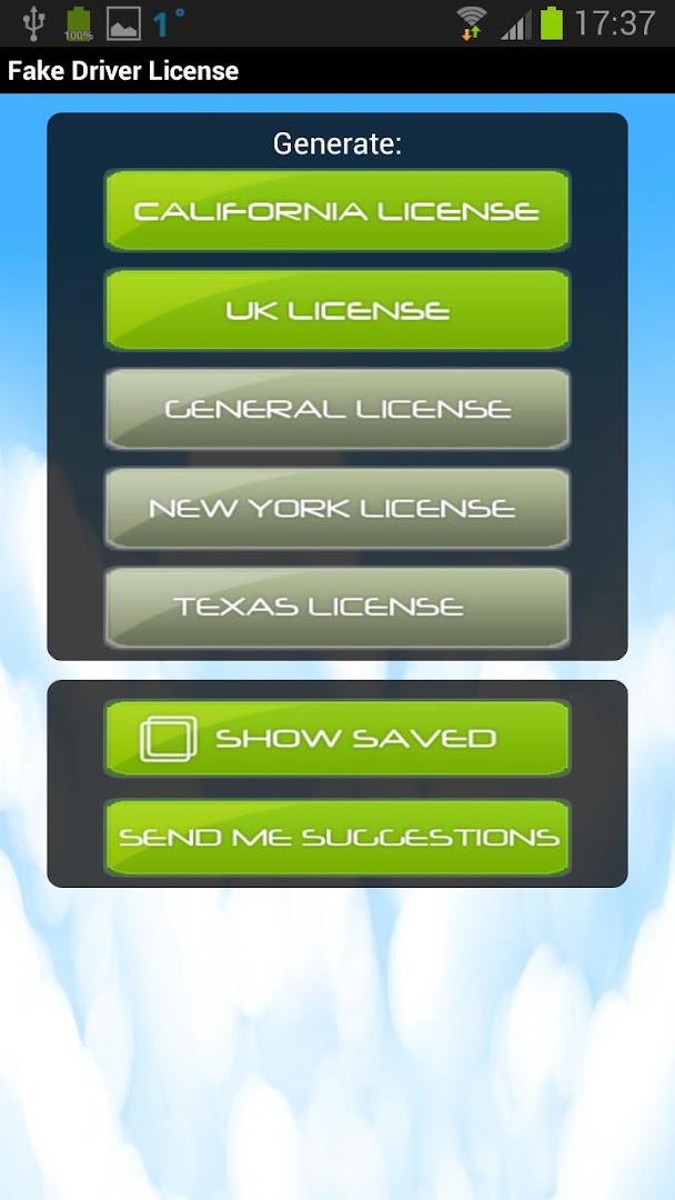 Driver License Generator - Google Play Store revenue ...
