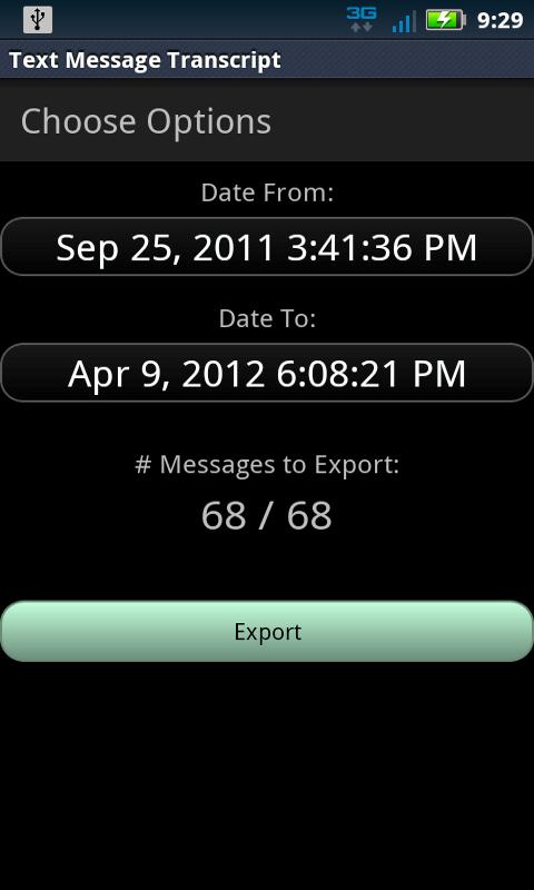 Text Message Transcript Screen 3