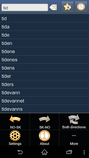 Norwegian Slovak dictionary