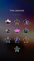 Star Keypad Lock Screen poster 3