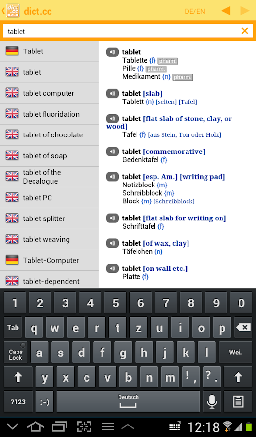 dict.cc+ Wörterbuch – Android-Apps auf Google Play