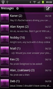 Free Download GO SMS PRO THEME Purple Gloss APK for PC