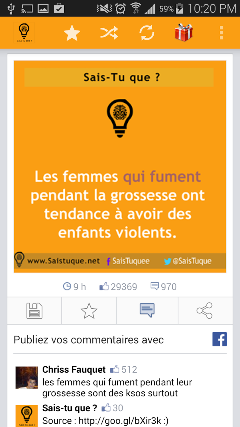 Sais-tu que? Screen 3