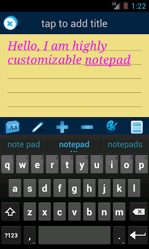 Droidpad: notes taking app