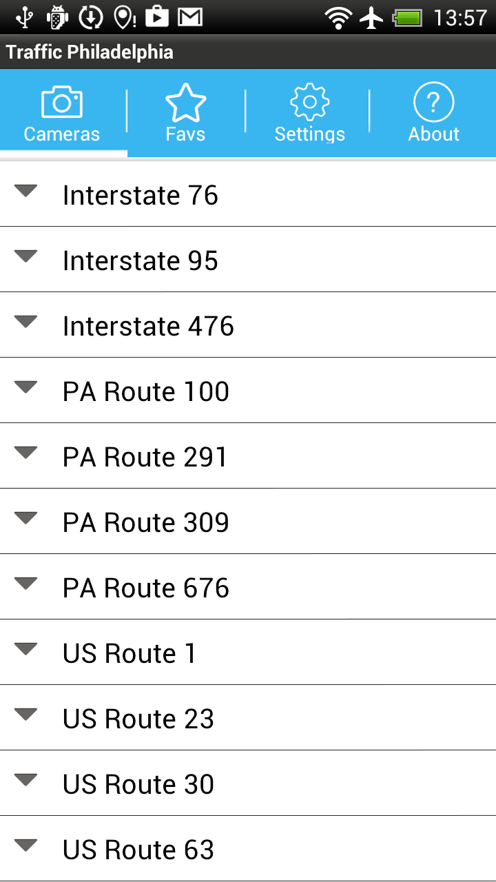 Live Traffic Philadelphia Screen 2