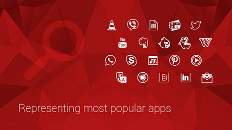 Minimalistic Icons | Red poster 3