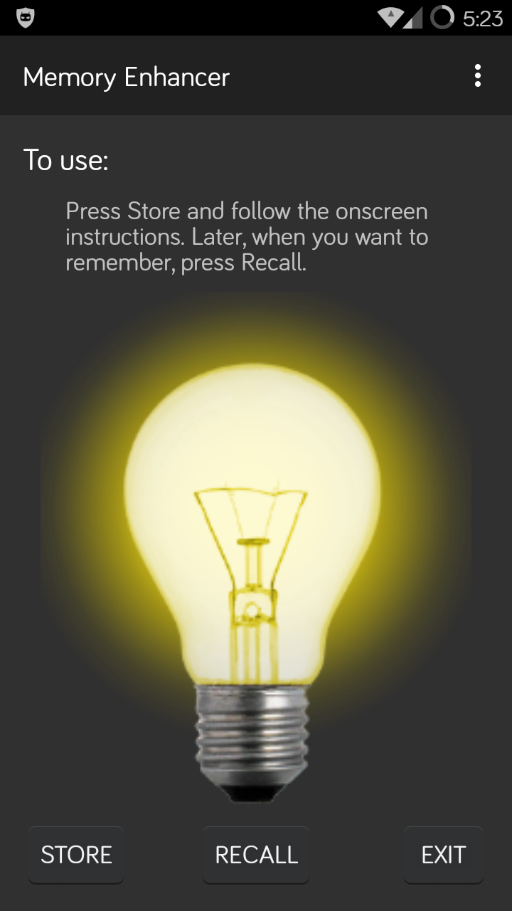 Android application Memory Enhancer screenshort