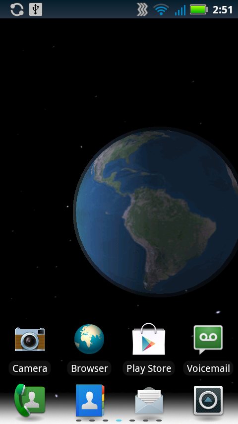 Android application Earth Live Wallpaper screenshort