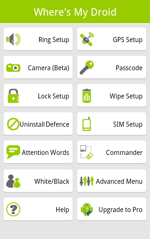Wheres My Droid - screenshot