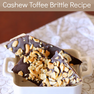 toffee syrup brittle cashew nut
