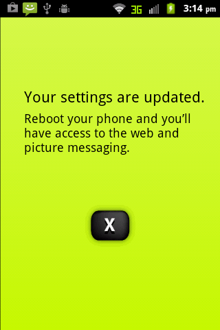 Straight Talk Data Settings Screen 3
