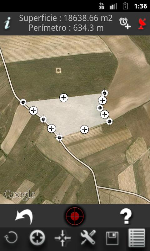 Android application A2+ Area Measurement screenshort