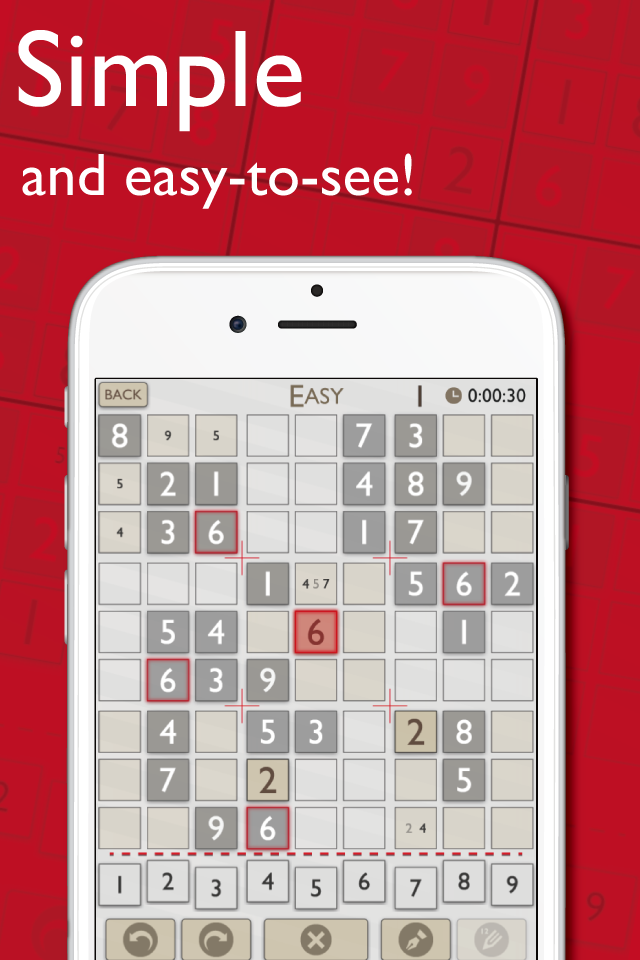 Sudoku Red! Screen 2