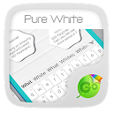 Pure White GO Keyboard Theme 4 descargador