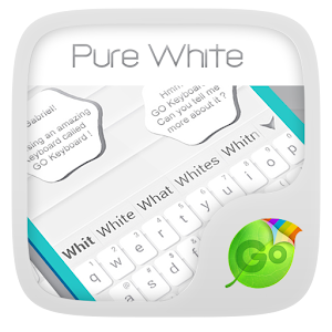 Pure White GO Keyboard Theme logo
