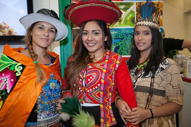 Three reps from the Peru delegation at Cruise Shipping Miami 2014.