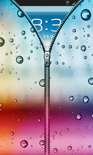 【免費個人化App】Raindrops Zipper Lock Screen-APP點子