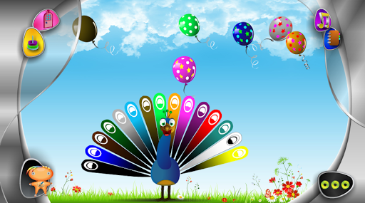 Balloons Peacock Color Match