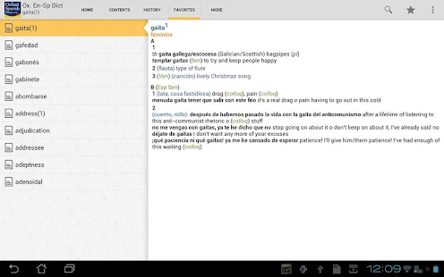 Oxford Spanish Dictionary - screenshot thumbnail