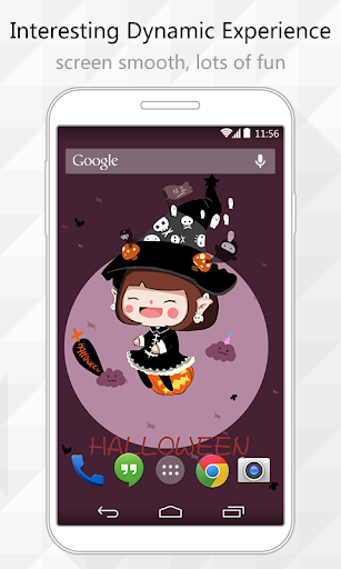 【免費個人化App】Cute Witch Live Wallpaper-APP點子