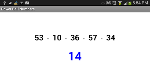 Android application PowerBall Number Gen. Paid screenshort