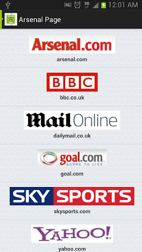 Arsenal Page